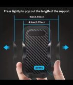 Car Phone Holder (Upgraded Carbon Fiber)  - 360° Suction Cup Dashboard & Windshield Mount - Image 2