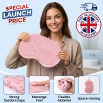 Silicone Shower Foot Scrubber Mat, Portable Wall Mounted Hands Free Back Scrubber, Exfoliating Bath Mat - Image 4