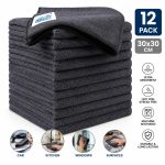12 Pack Microfibre Cleaning Cloths 30×30cm – Ultra Absorbent, Lint-Free & Streak-Free Towels for Car, Kitchen. - Image 3