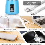 Portable Mini Juicer - Smart Home Essentials USB Rechargeable (Cup Made From Food Grade PC Plastic with Safety Lid) - Image 6