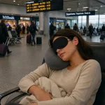 Premium Travel Sleep Mask & Ear Plugs Set – Comfortable Eye Mask for Flights, Trains & Rest - Image 5