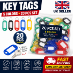 Keychain (20-Pcs) – 5 Assorted Colors (Red, Green, Yellow, Blue & Black)