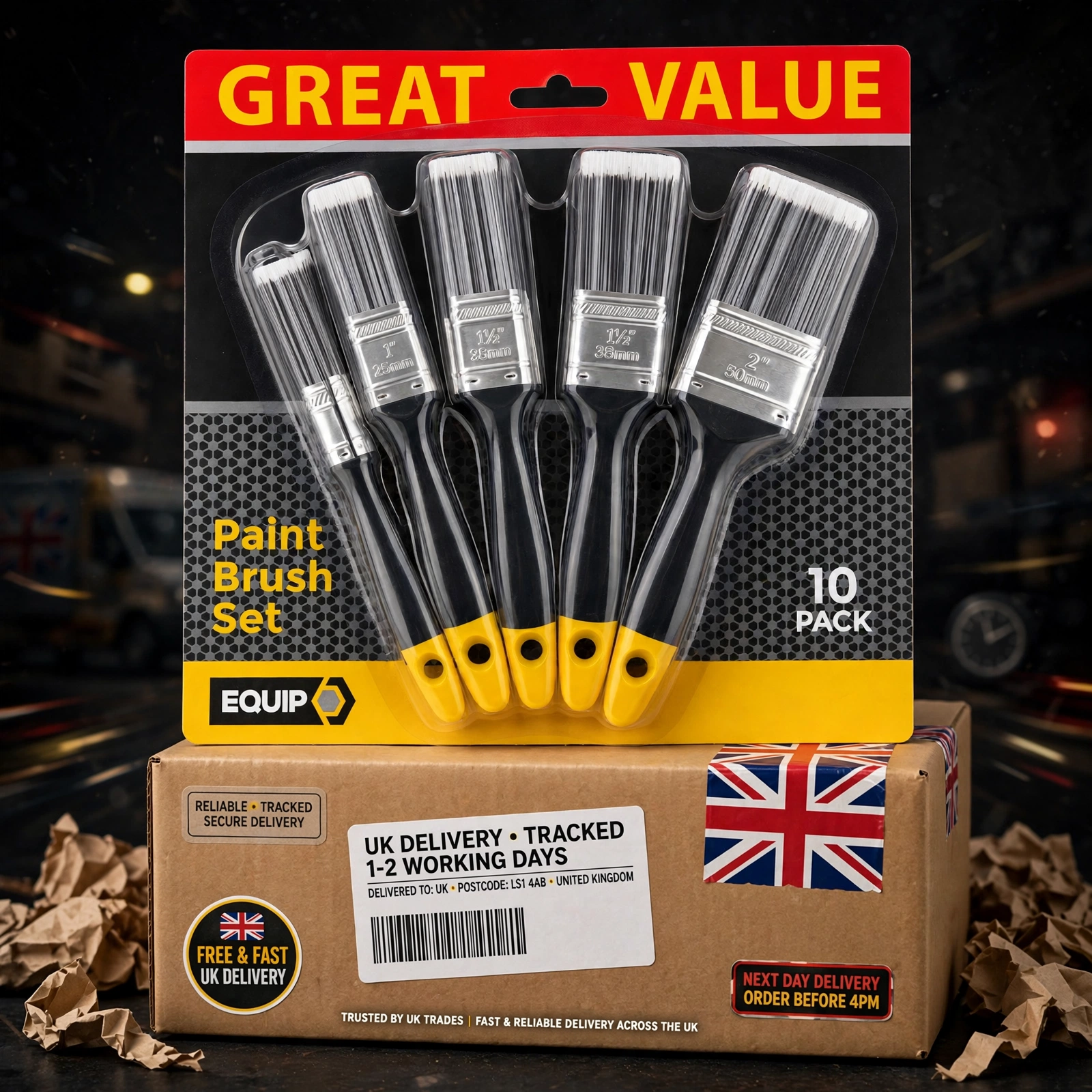 equip_paint_brush_hero (1) 10-Piece Paint Brush Set – Professional Decorating & DIY Brushes for Smooth, Precise Painting - Image 1