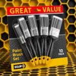 10-Piece Paint Brush Set – Professional Decorating & DIY Brushes for Smooth, Precise Painting - Image 3