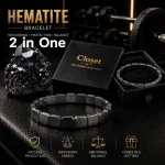 Pack of Two 2026 Hemios Hematite Bracelet for Men