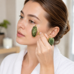 Natural Jade Roller & Gua Sha Set – Facial Massage Tools for Skin Care, Face Lifting & Depuffing - Image 3