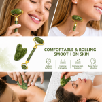 Natural Jade Roller & Gua Sha Set – Facial Massage Tools for Skin Care, Face Lifting & Depuffing - Image 9