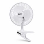 VORTEX 6 Inch Clip Fan Portable Mini Desk Fan 2 Speed Settings Silent Operation Mesh Safety Grill Premium Grip Clamp for Desk Bed Office Home White - Image 5