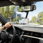 Universal Car Rear View Mirror Phone Holder – 360° Adjustable Smartphone Mount - Image 5