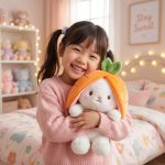 Cute Easter Bunny Plush, Carrot Stuffed Animal That Converts into a Rabbit Doll - Image 2