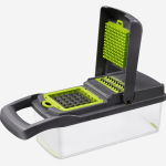 12-in-1 Multifunction Vegetable Chopper & Mandoliner Slicer with Container - Image 2