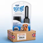 Sticky Hero Reusable Lint Remover with Cleaning Base – Pet Hair & Fabric Cleaner