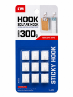 9 Pack Self Adhesive Hooks 300g Heavy Duty Wall Hooks – No Drilling Strong Adhesion - Image 2