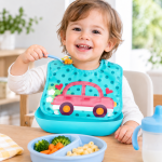 EVA Material Bib with Pocket Soft and Cute Design Bibs for Babies - Image 2