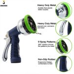 9-Pattern aluminum pistol nozzle with brass hose connector - Image 6